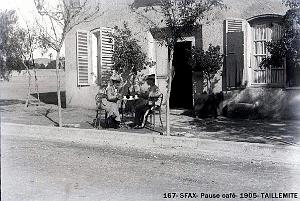167- Sfax- Gafsa- Pause cafe- 1905- Taillemite